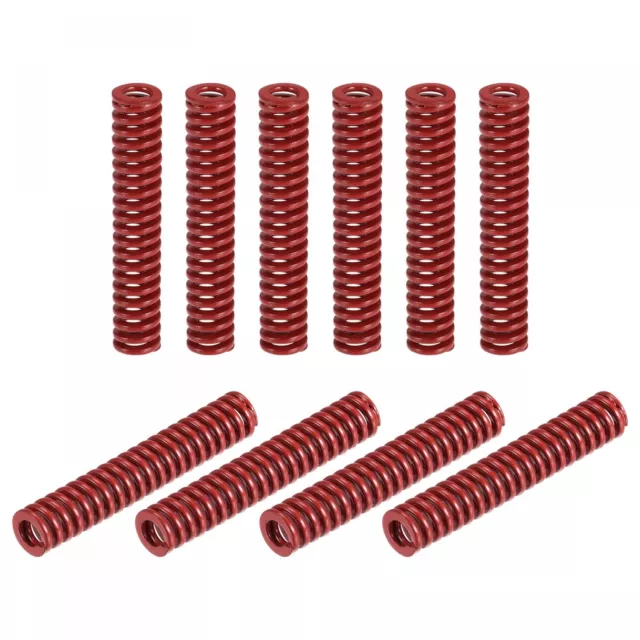 Spring 10pcs 8mm OD 45mm Long Spiral Stamping Medium Compression 3D Printer Red