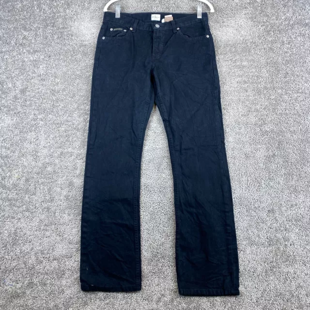 Calvin Klein Jeans Straight Denim Women's Size 7 Black Charcoal Wash 5-Pocket