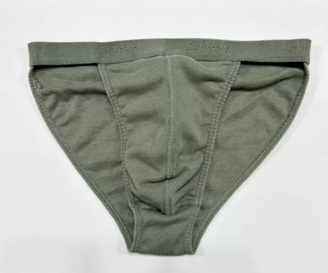 VTG 90S SKINY STRING BIKINI TANGA BRIEF Green Cotton Men’s Underwear ...