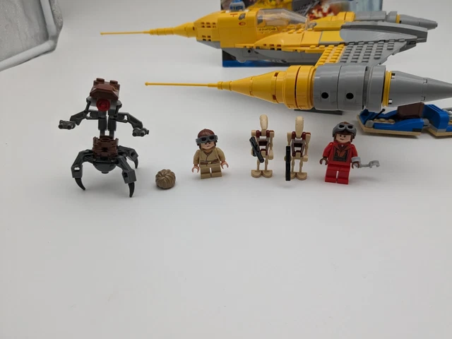 LEGO STAR WARS 7877 N 1 Naboo Starfighter CON FIGURE e BA 100% completo ...
