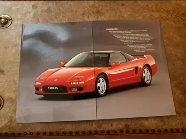 brochure catalogue vente publicitaire honda NSX