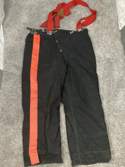 Globe Firefighter Turnout Pants with Suspenders Size 40 - Fast Shipping