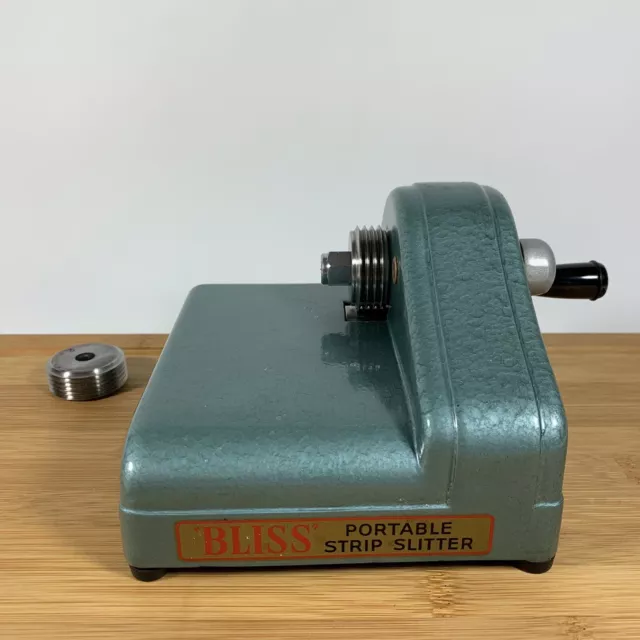 Máquina cortadora de tela portátil de colección Harry M. Fraser BLISS + 2 cabezales de corte