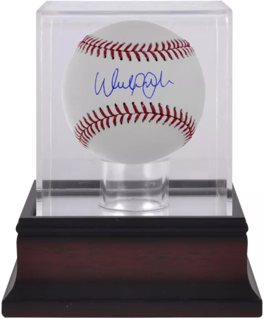 Walker Buehler Los Angeles Dodgers Signd Baseball & Mahogany Baseball Displ Case