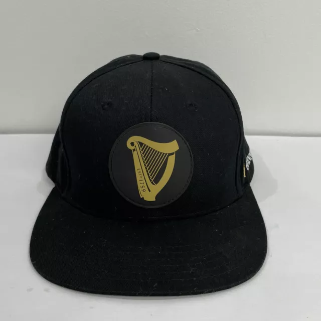 Guinness Beer Mens Hat Baseball Cap Adjustable Snapback Black Beer