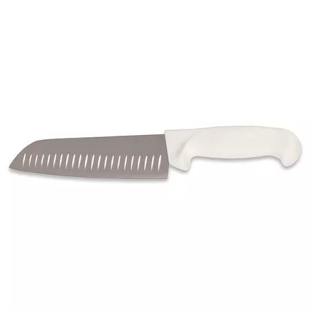 Crestware Kn61 Santoku Knife,Straight,7 In. L,White