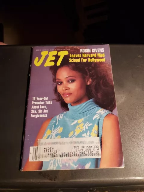 Jet Magazine June 29 1987 Robin Givens Leaves Harvard Med School For Hollywood