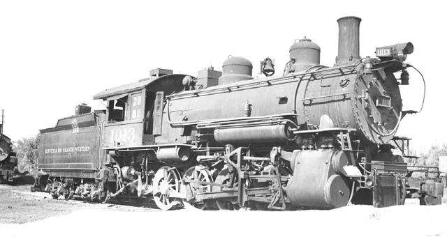 2J785 Neg/Rp 1936 Denver & Rio Grande Western Railroad 280 Loco #1013 Ogden Ut