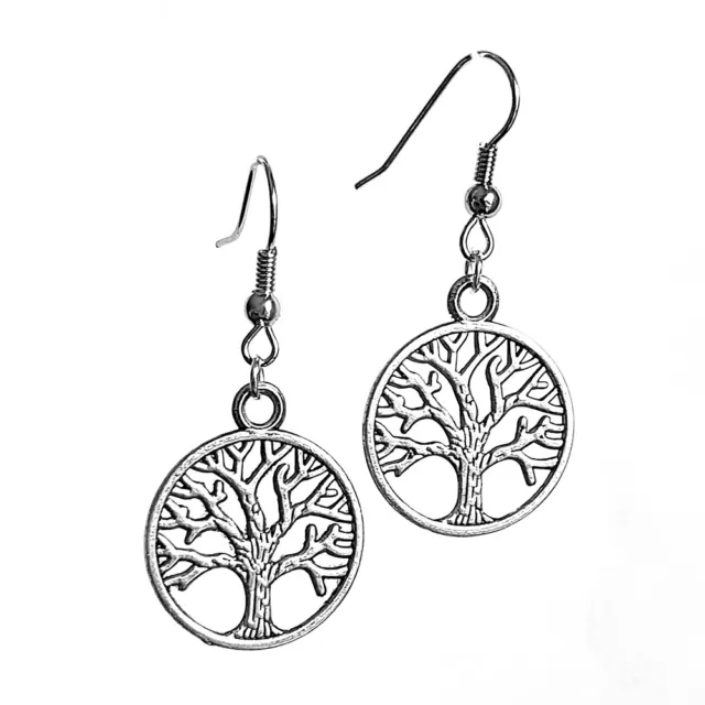 Tree of Life Charm Round Cute Earring Jewellery