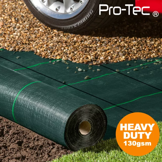 130gms Commercial Weed Control Fabric Super Heavy Duty Garden Landscape Membrane