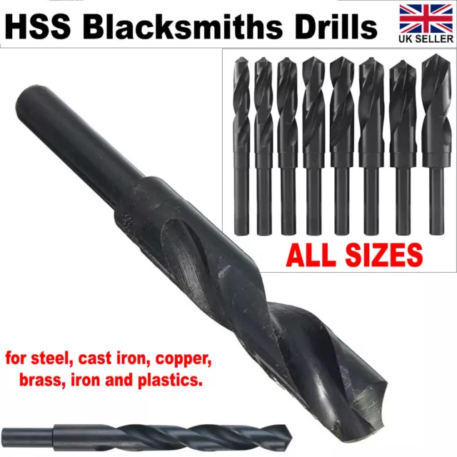 HSS Blacksmith Drill Bit Stepped 13MM Shank Bits Drills Steel Metal 13.5 - 26mm