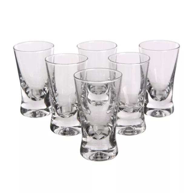 Classic Shot Glasses Krosno Glass 25ml Tequila Vodka Liqueur Shooter Pack of 6