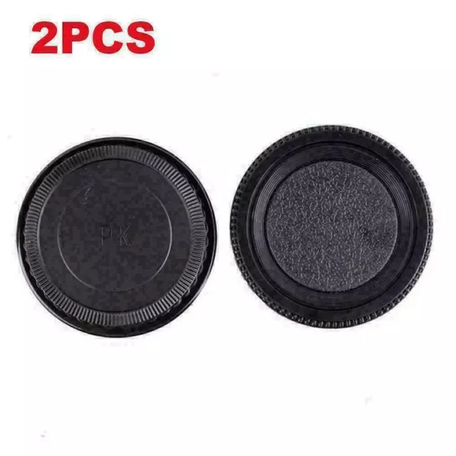 2X/set Plastic Rear Lens and Body Cap Cover For Pentax PK F2U2 K High T2F2 P3S0