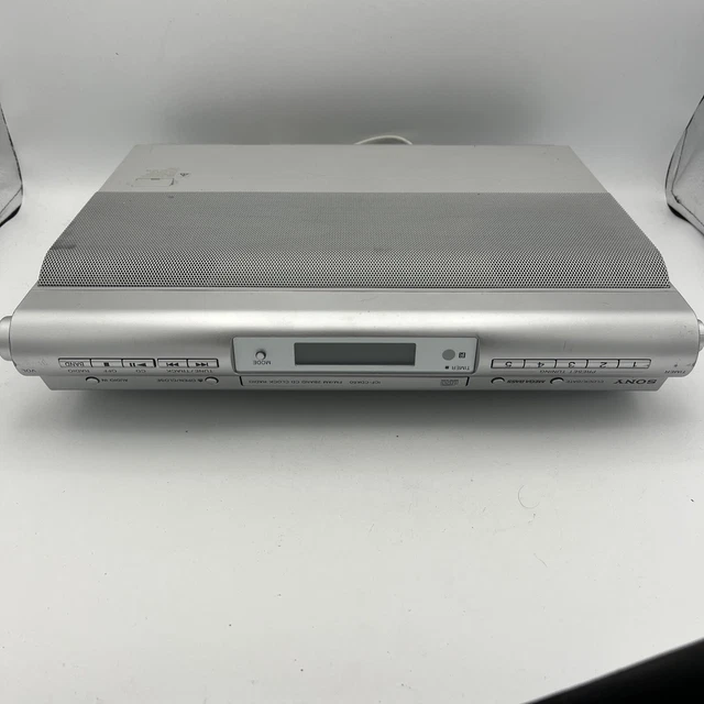 SONY ICFCDK50 UNDER Cd Clock Radio Mega Bass Fm/Am 2 Band