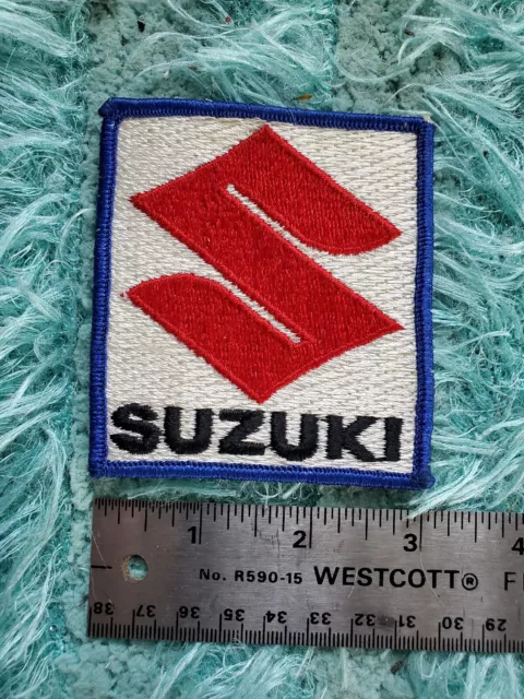 Vintage Suzuki Motorcycle Jacket Vest Logo Patch 3"x3.25"