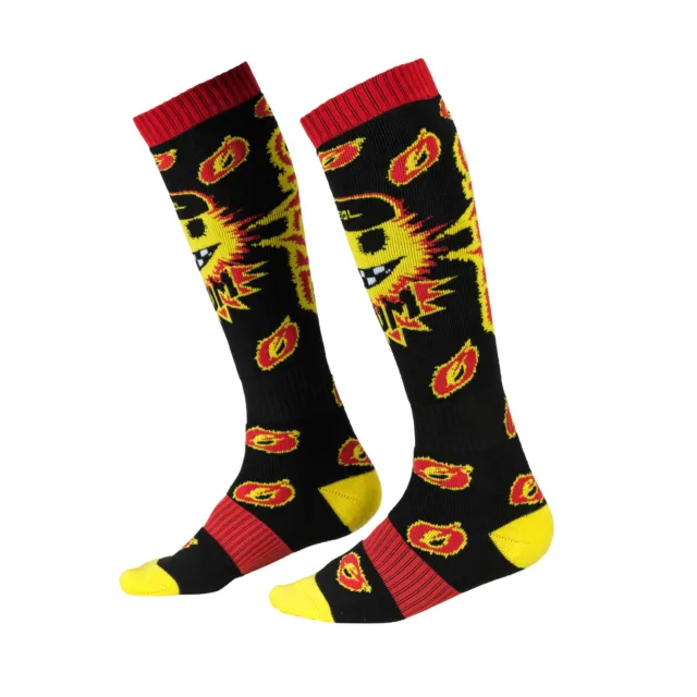 ONeal Pro MX Boom Socks (OSFM, Black/Red/Yellow)