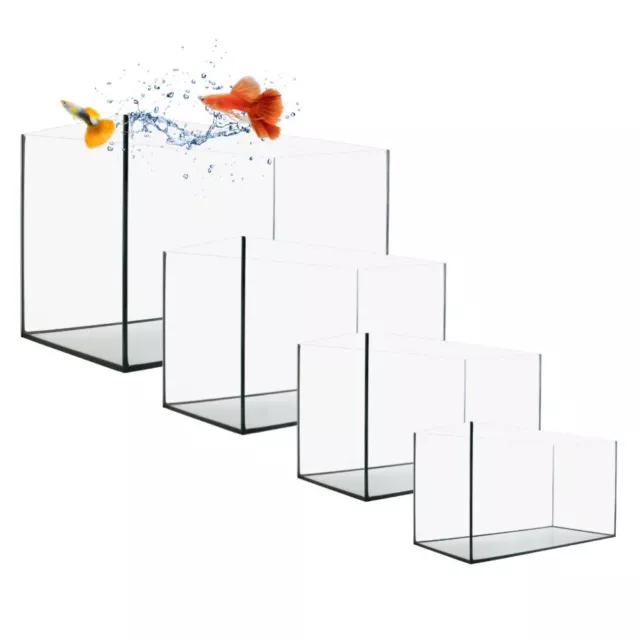 Aquarium Becken rechteckig standard Größen Glasbecken Glas Aquarienbecken