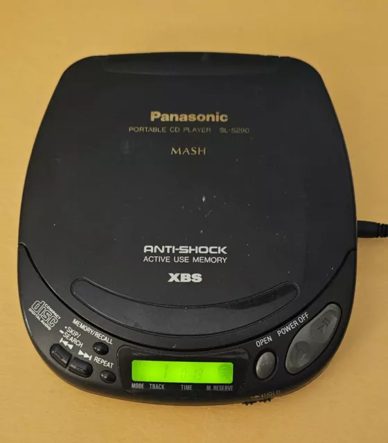 Panasonic SL-S290 Anti-Shock XBS MASH Personal Portable CD Player SEE DESCRIPTIO