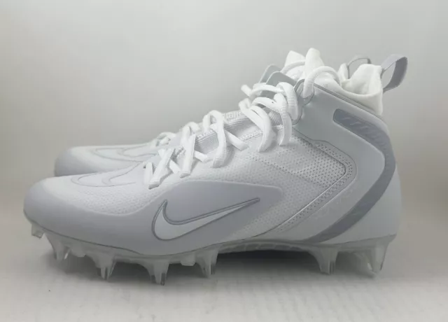 Nike Alpha Huarache 8 Elite LAX White Lacrosse Cleats CW4440-110 Men Size 4-13 2