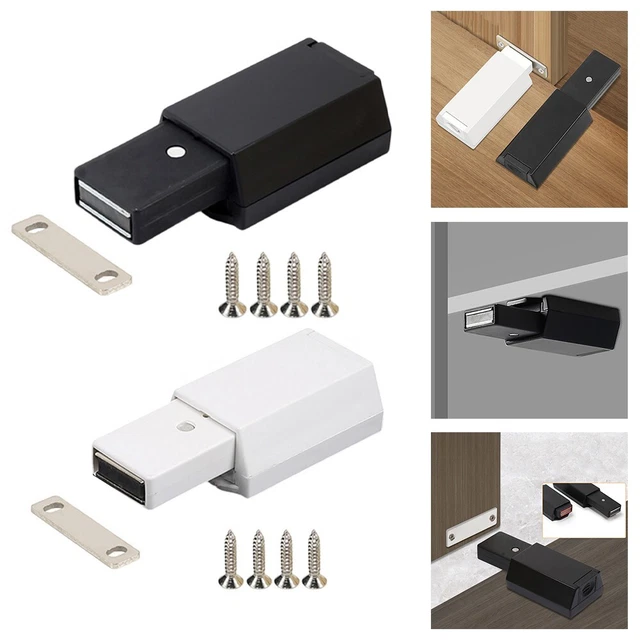 Tebery 16-Pack Magnetic Cabinet Door Latch – Heavy Duty Push-to-Open Hidden Latch For Kitchen, RV, Wardrobe & Glass Cabinets
