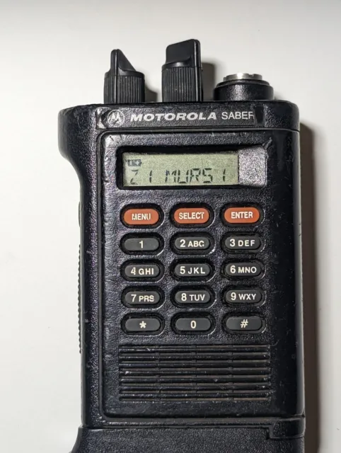 MOTOROLA SABER III VHF (148-174 MHz)  RADIO  TESTED MURS