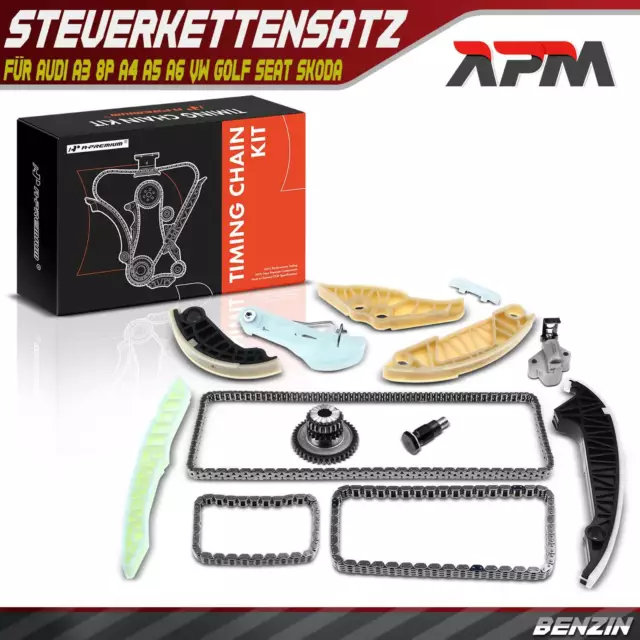 Steuerkettensatz Steuerkette für Audi A3 8P A4 B8 A5 A6 Seat Skoda VW 1.8L 2.0L