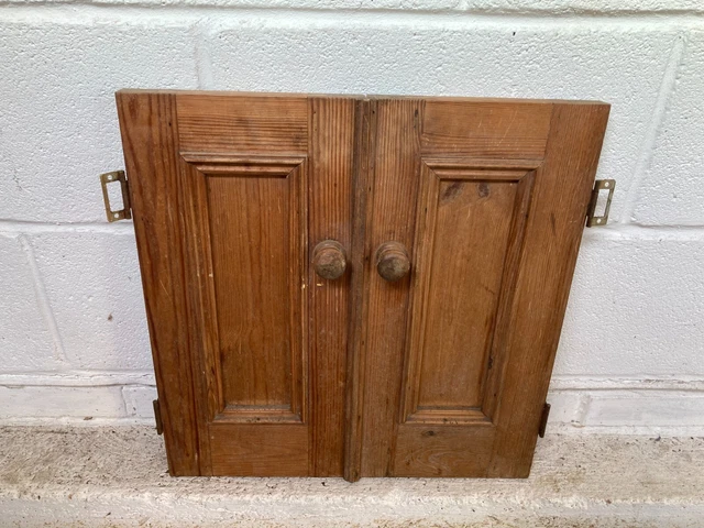 Puertas pequeñas de gabinete de pino natural liso x 2 cocinas