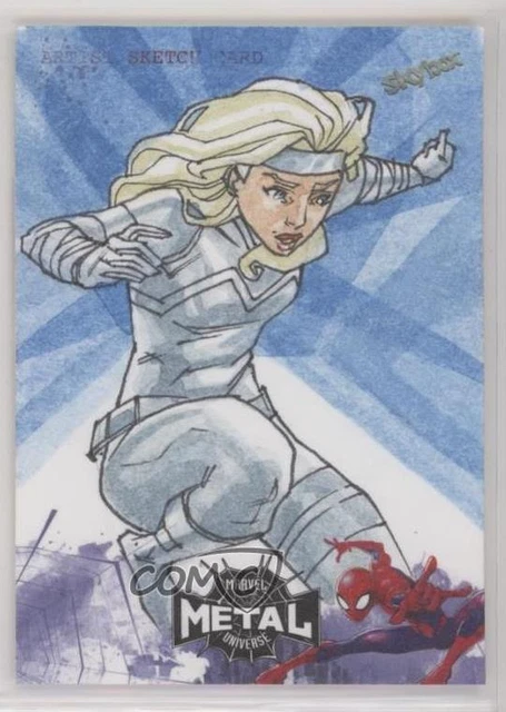 2022 Marvel Metal Universe Spider-Man Sketch Cards 1/1 Leon Braojos Auto 03x5