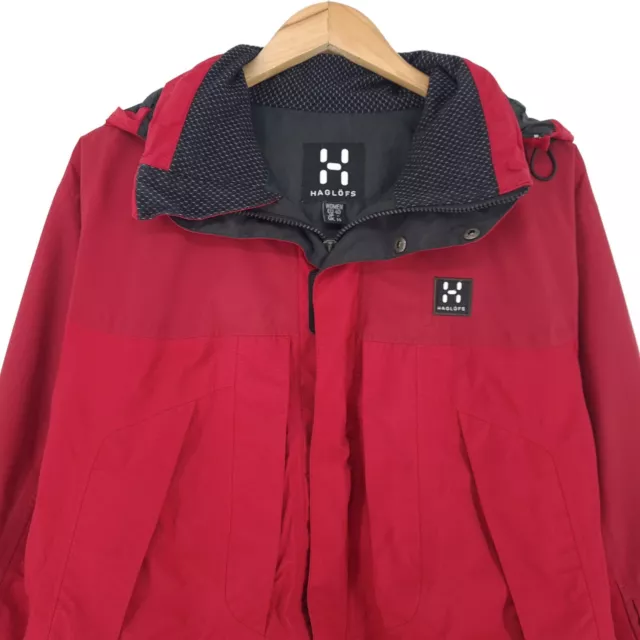 Haglofs Goretex Xcr Rojo Chaqueta Impermeable Mujer Talla Eu 40GB 14L Grande 3