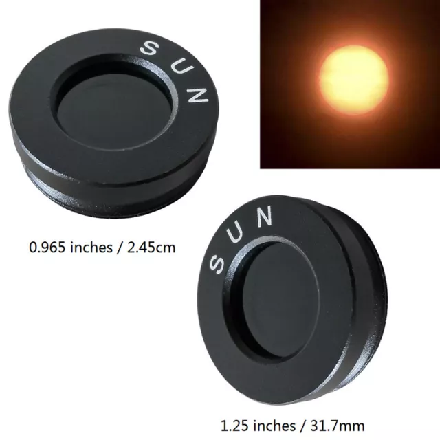 Filtros ópticos para telescopio astronómico lente de filtro solar de 0,965/1,25 pulgadas