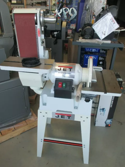 NEW JET #JSG-6DCK Combination 6"x48" Belt & 12" Disc Sander & Open Stand