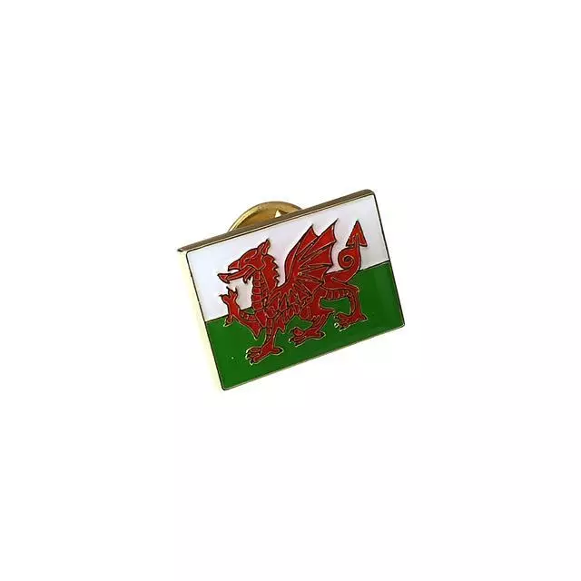 Metal Enamel Pin Badge Brooch Wales Dragon Welsh Flag Saint David Baner Cymru