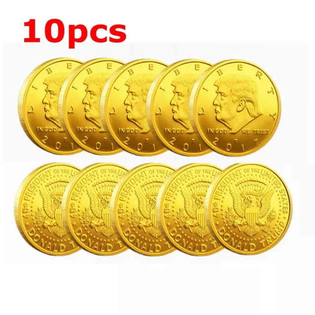 10pc 2017 President Donald Trump EAGLE Commemorative Novelty Coin