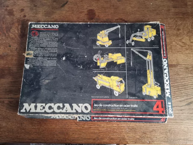 Grand Jeu De Construction Meccano Ancien – Boîte Vintage Pour Bricoleurs En Herbe