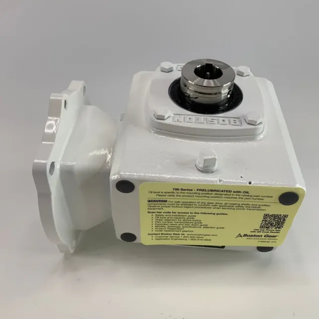 BOSTON GEAR 0.99 HP Gear Speed Reducer 700 Series Prelubricated Oil *