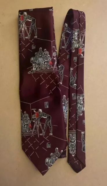 Job Lot Pair Of Photography Themed Necktie & Pin Badge 2