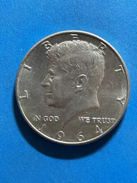 1964 D USA Silver Kennedy Half Dollar - American 50 Cent