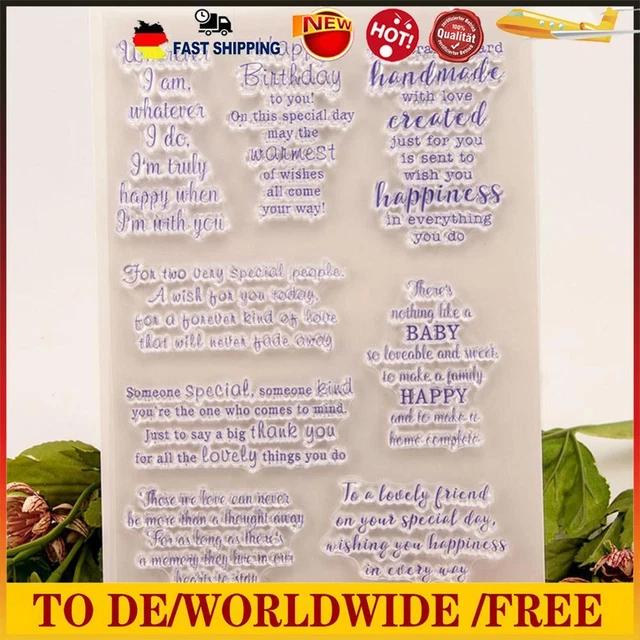 Clear Stamp Silicone DIY Scrapbooking Handbook Card Album Photo Transparent Seal