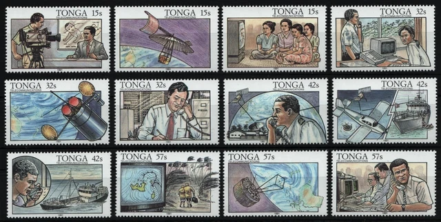 Tonga 1991 - Mi-Nr. 1175-1186 ** - MNH - Telekommunikation