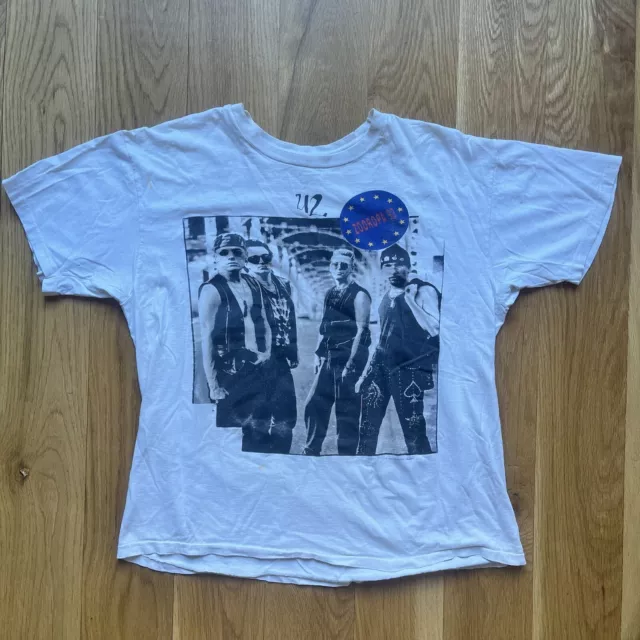 Vintage Single Stitch U2 Zooropa 93 European Tour Size XL