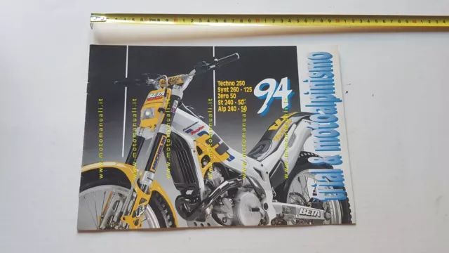 Beta produzione modelli Trial 1994 depliant moto originale brochure