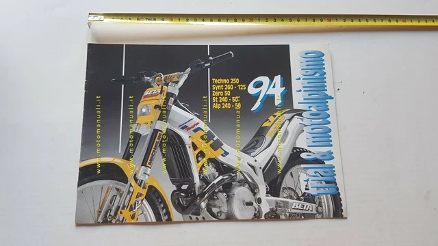 Beta produzione modelli Trial 1994 depliant moto originale brochure Beta produzione modelli Trial 1994 depliant moto originale brochure