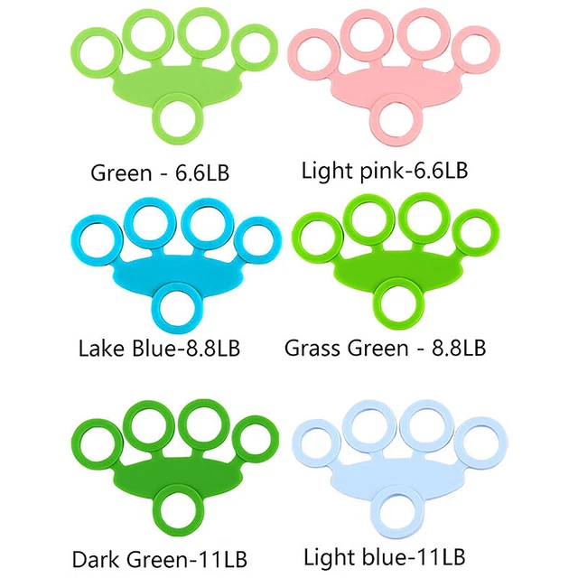 Silicone Hand Expander Finger Hand Grip Finger Training Resistance Bands Wris ~~