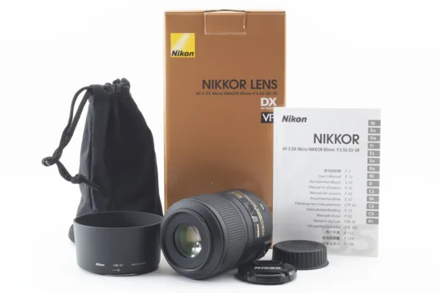 【Near Mint】Nikon AF-S Micro NIKKOR 85mm f3.5G ED VR Lens from JAPAN - [0202A]