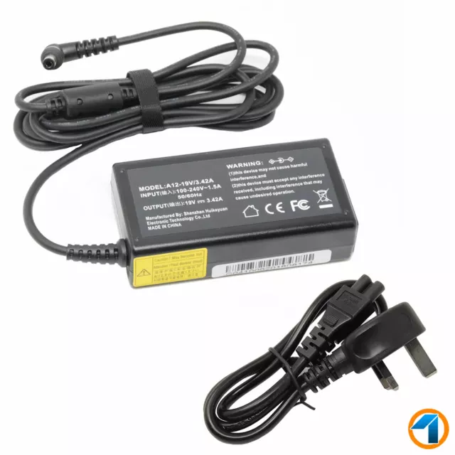 For TOSHIBA SATELLITE L755 19V 3.42A 65W AC Adapter Charger Power Supply PSU