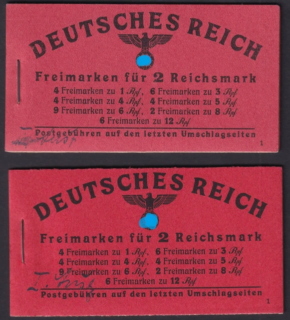 Markenheftchen Beide Hitlerheftchen Mi.Nr 48-49 postfrisch Mi.Wert 330 € (706)