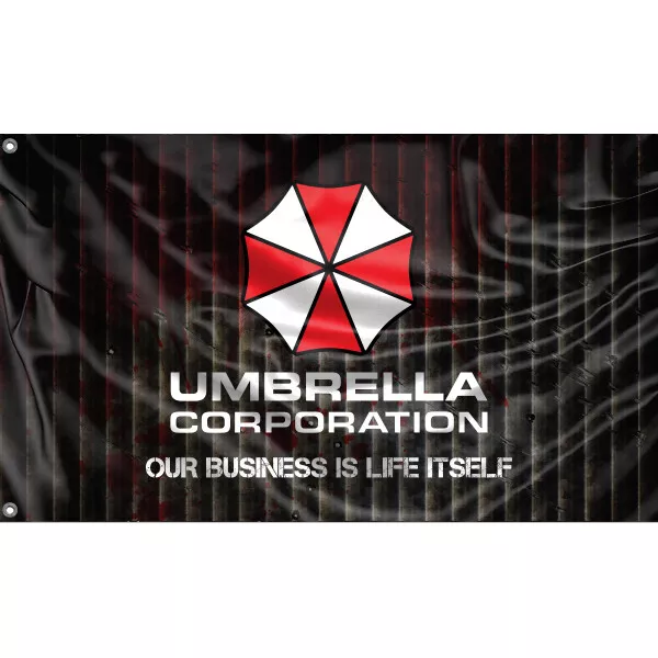 Umbrella Corporation, Resident Evil Flag Design, 3x5 Ft/90x150 cm size, EU Made