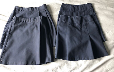 Girls School Uniform - Navy Skirts Bundle x 4 Age 6-7