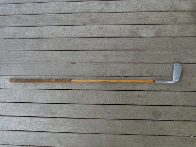 Club De Golf Ancien R Forgan & Son Mashie – Manche Hickory, 1915, Droitier