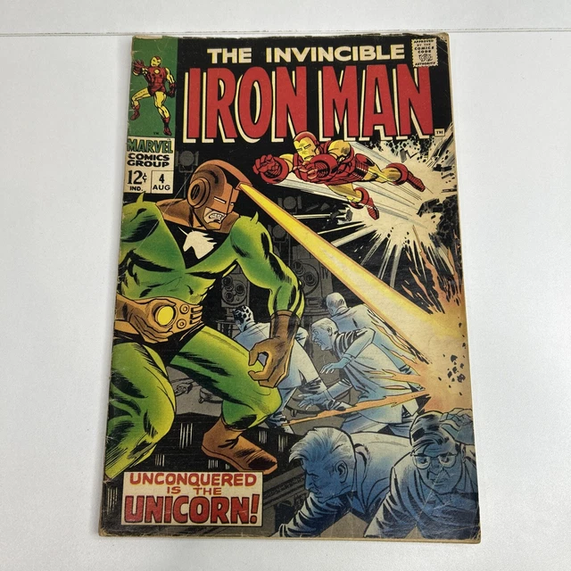 Invincible Iron Man #4 Marvel Comics August 1968 Silver Age